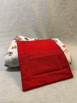 Óvodás ágynemű garnitúra szett - piros, tűzoltós