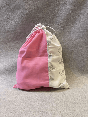 Óvodás tornazsák - rózsaszín, koronás