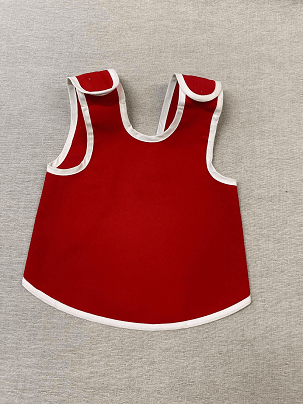 Óvodás kiskötény - piros