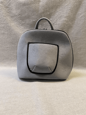 Hátizsák - szürke alkantara