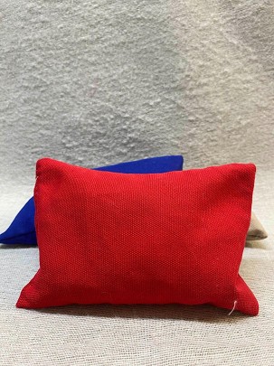 Cherry pit pillow - red
