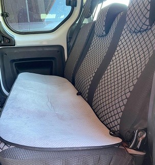 Universal backseat protector - light gray