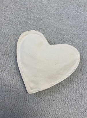 Meggymag szív - fehér