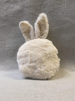 Nyuszifüles párnahuzat - fehér